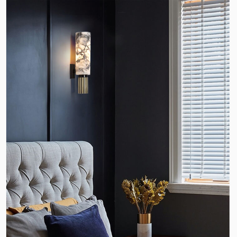 Luxura Marble Wall Sconce for Elegant Home Illumination
