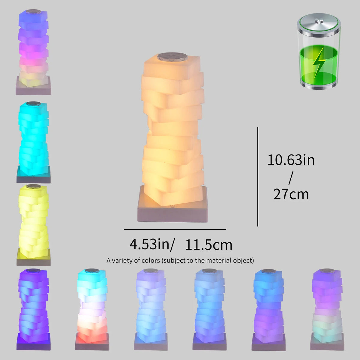 Touch Control RGB Nightstand Lamp with LED Lighting
