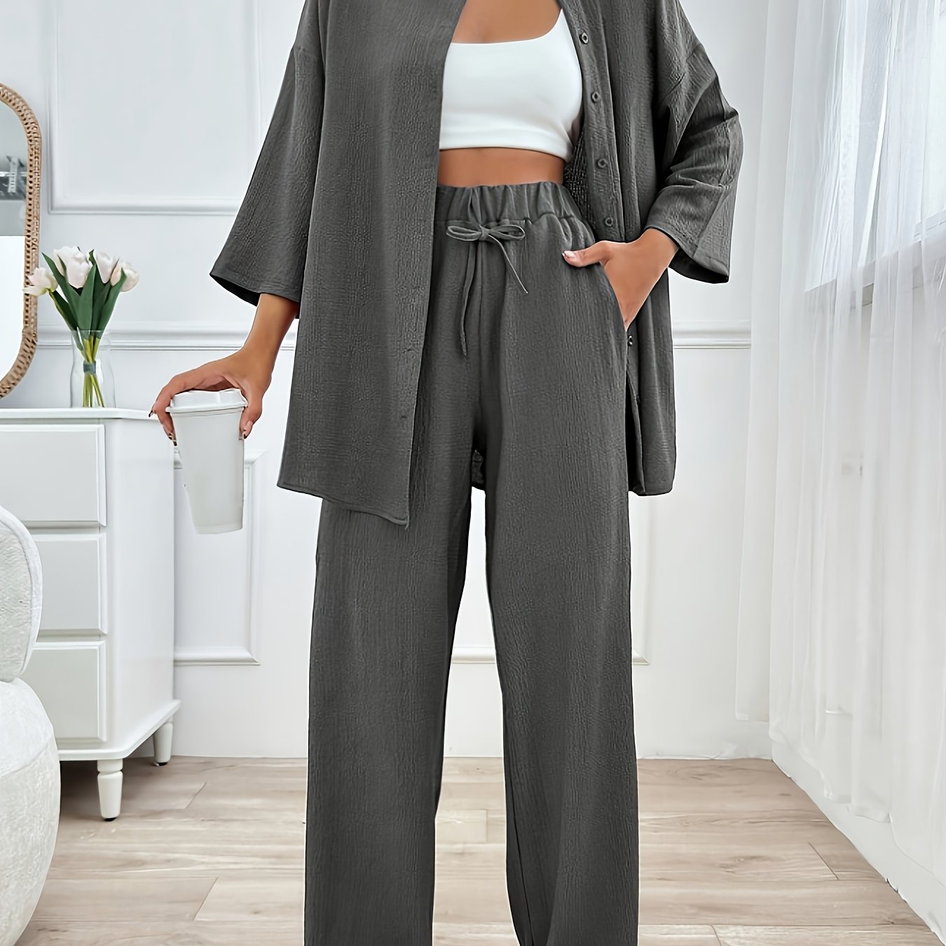 Loungewear Set | Loose Fit | All-Day Comfort | Polyester