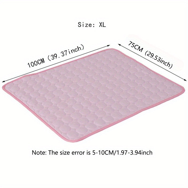 Cooling Mat for Dogs And Cats: Breathable, Washable Pet Bed with Polyester Fiber Filling, Ideal for Summer, Car Seat And Small House Covers, Dog Cooling Mat