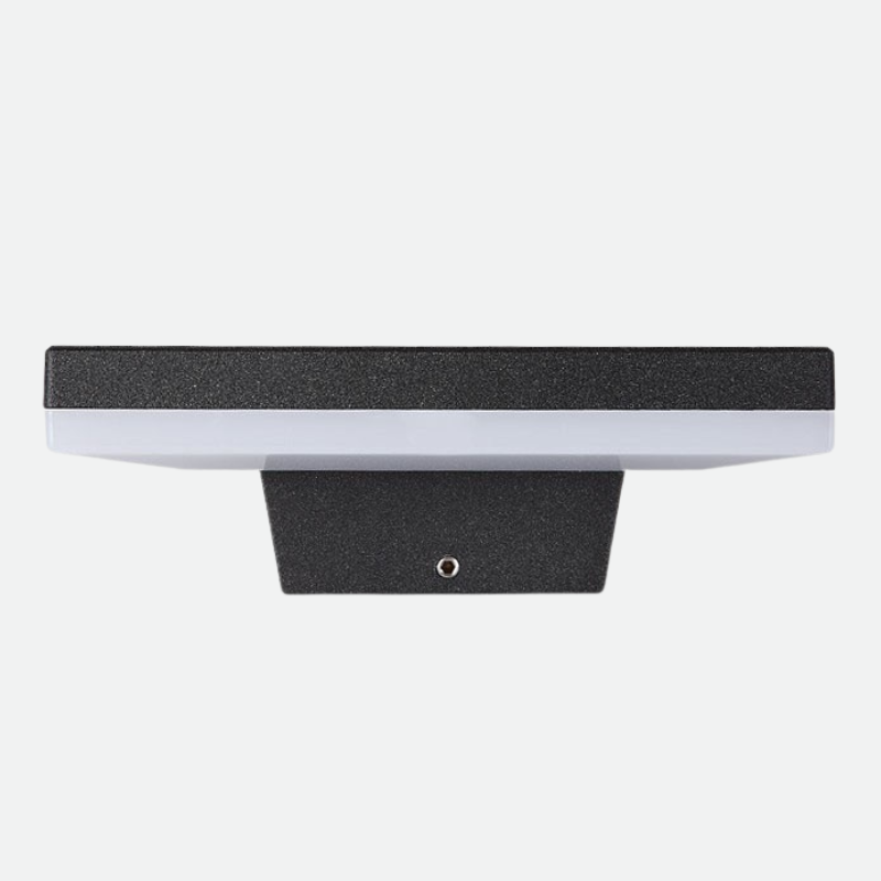Waterproof Outdoor Wall Lamp 12W LED | Modern Aluminum Garden Patio Porch Light | Black or Gray Wall-Mounted Exterior Sconce | Euri Outdoor Lighting