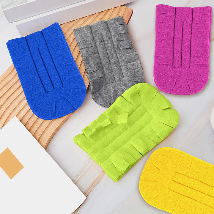 Set of 5 Microfiber Cleaning Pads for Dust, Hair, and Dirt Removal