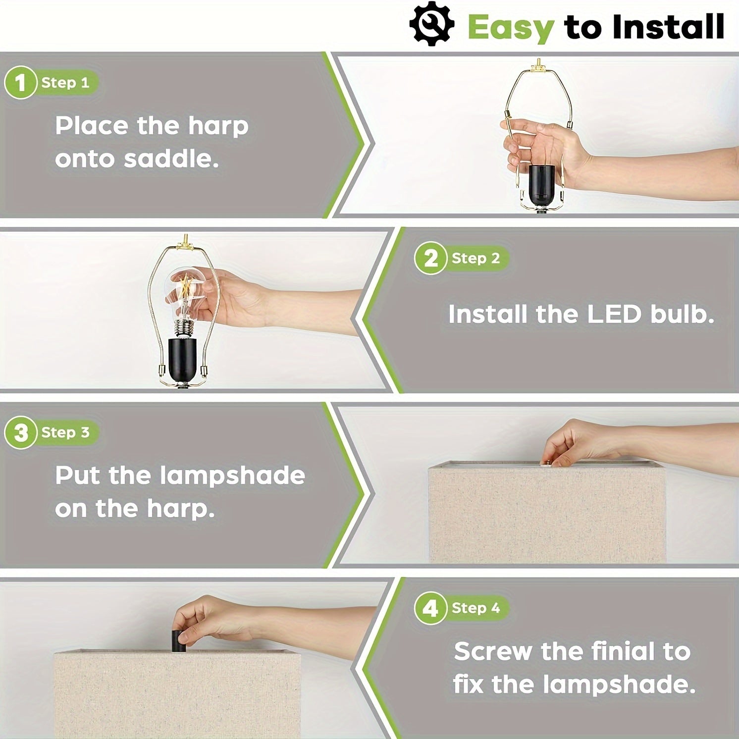 Smart Touch Table Lamps Duo with USB Ports – Adjustable Brightness