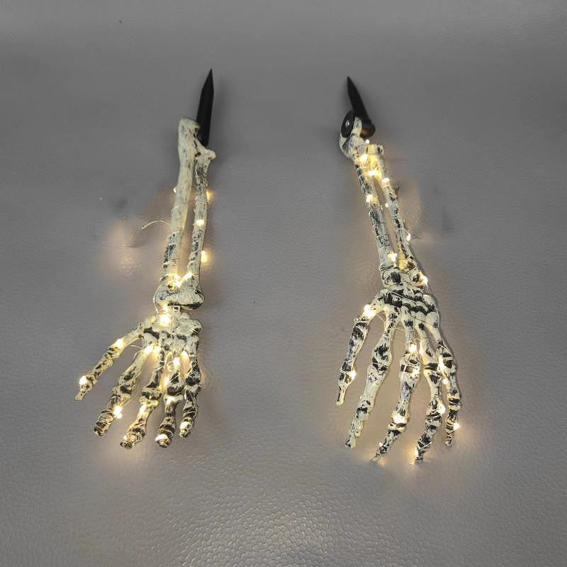 Solar-Powered Halloween Ghost Hand Light Decoration for Outdoor