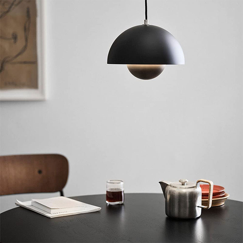 Pendant Light | Flowerpot Double-Sphere Shade | Adjustable Height | Durable Design