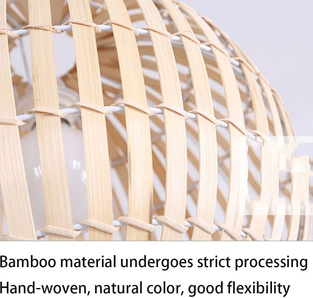 Lumora — Handwoven Bamboo Pendant Light with Adjustable Cord
