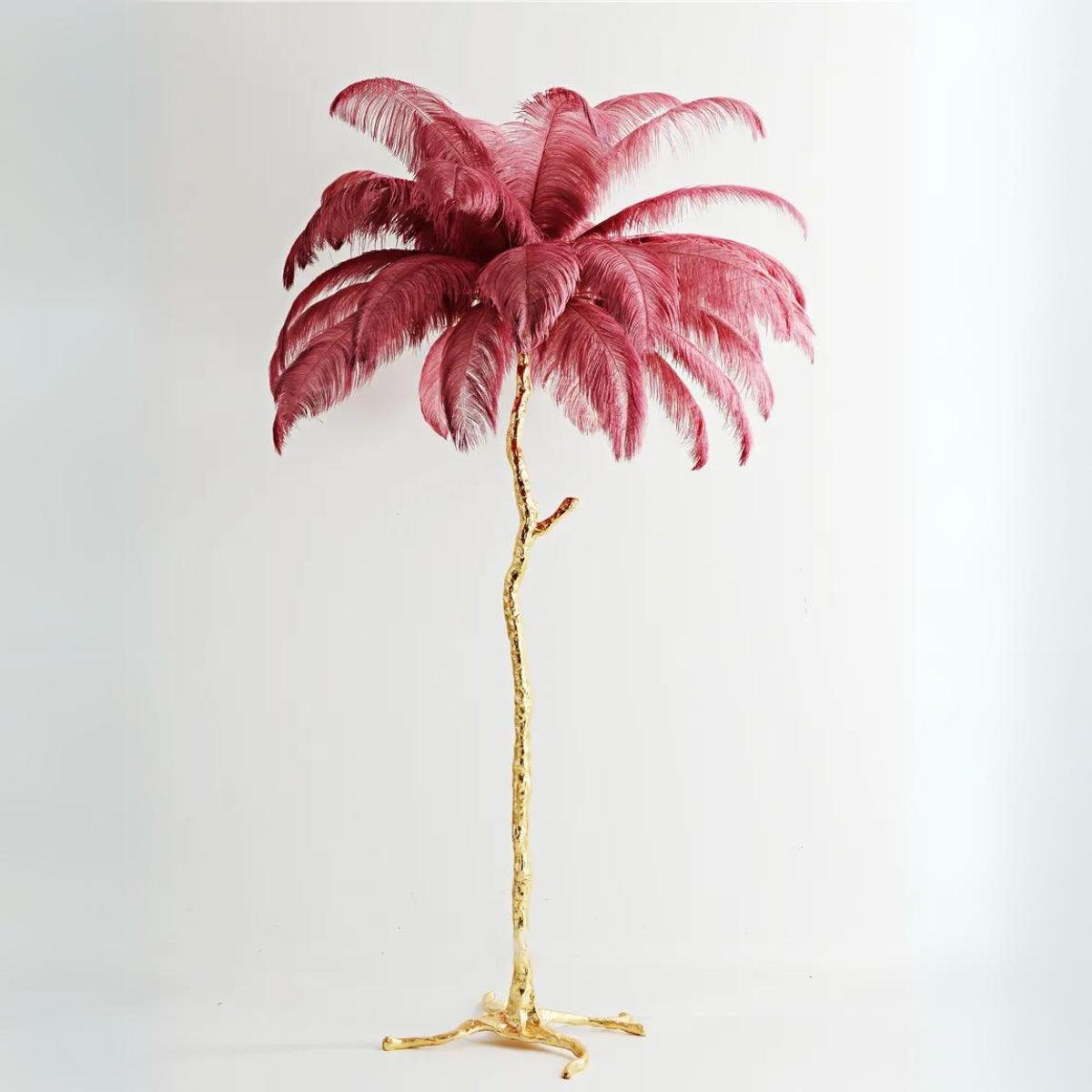 Transform Fluffy Ostrich Leg Feathered Floor Lamp