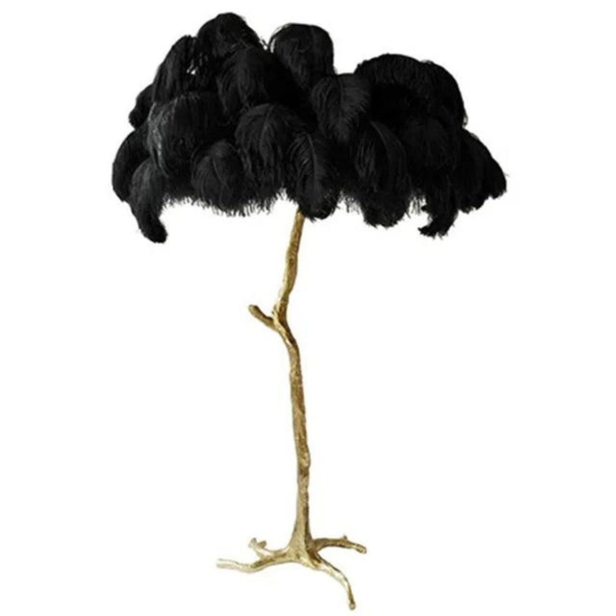Transform Fluffy Ostrich Leg Feathered Floor Lamp