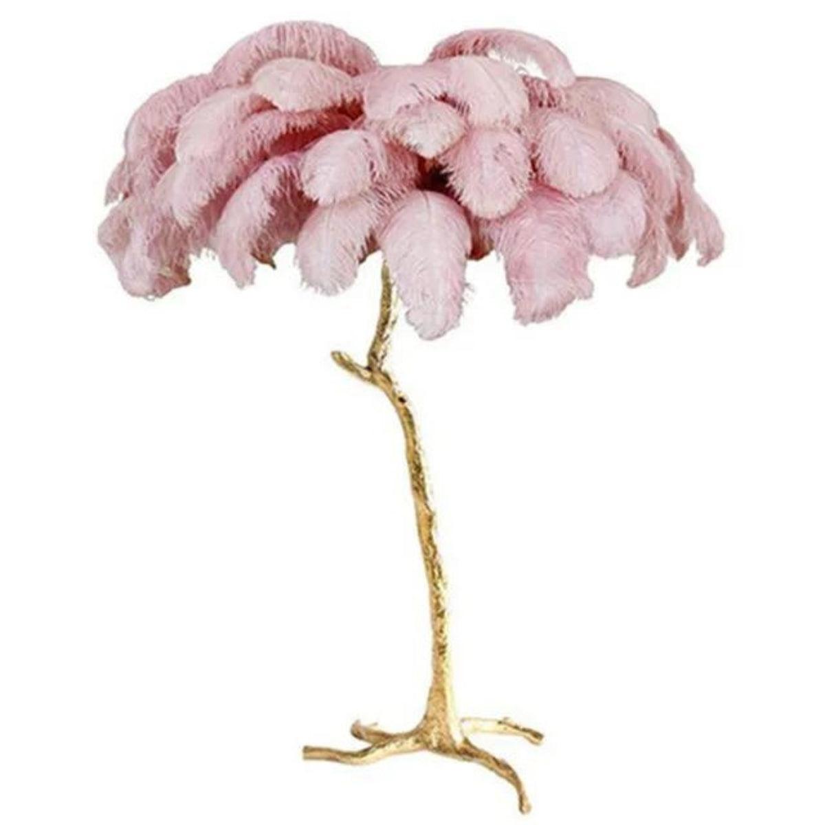 Transform Fluffy Ostrich Leg Feathered Floor Lamp