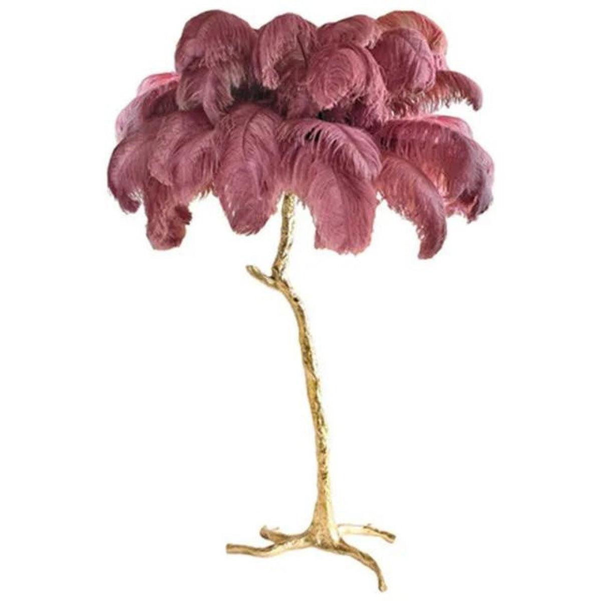 Transform Fluffy Ostrich Leg Feathered Floor Lamp
