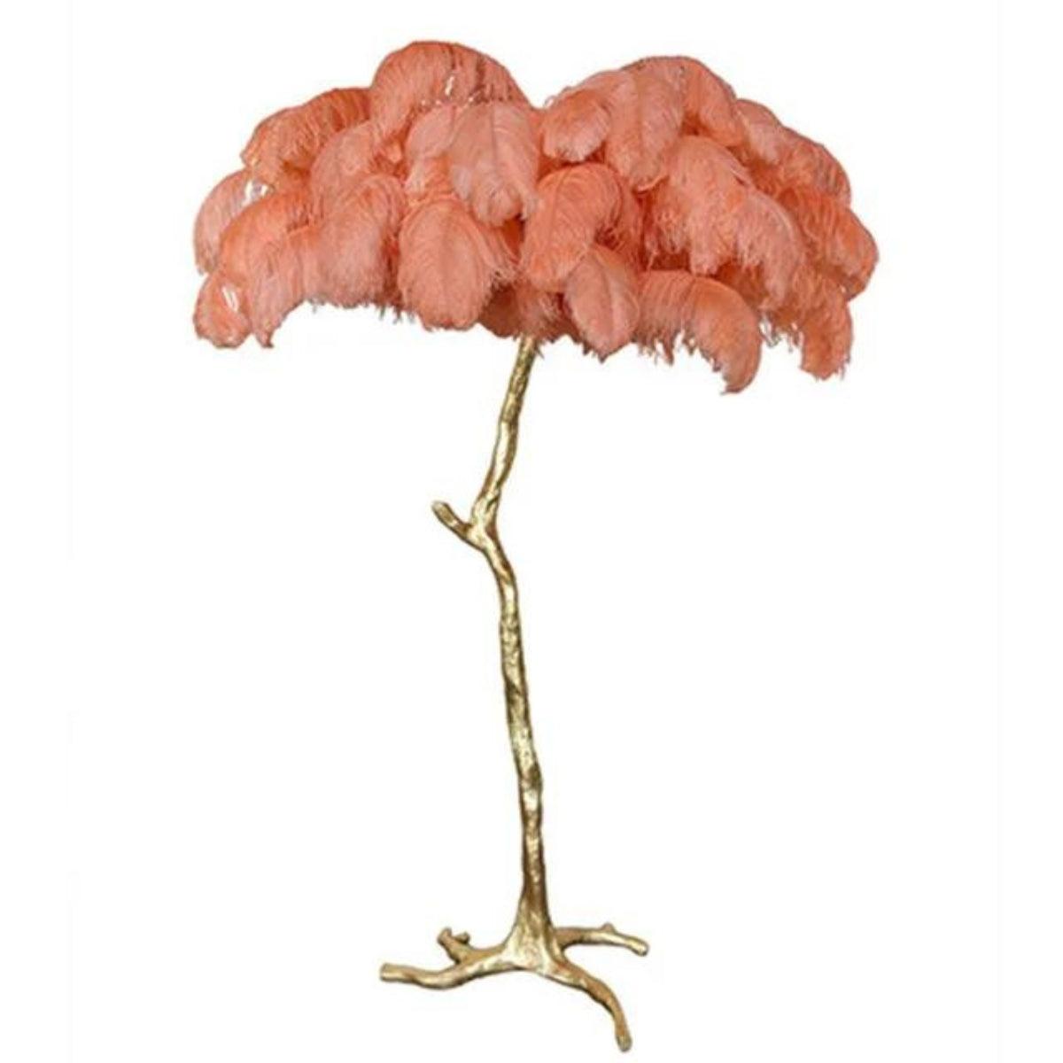 Transform Fluffy Ostrich Leg Feathered Floor Lamp