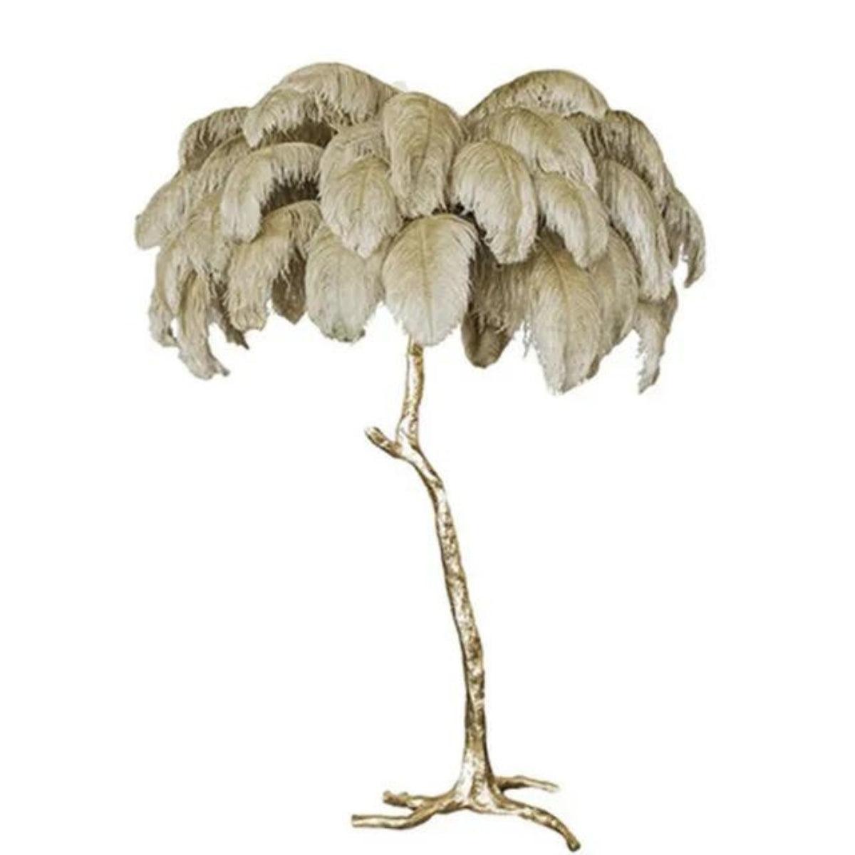 Transform Fluffy Ostrich Leg Feathered Floor Lamp
