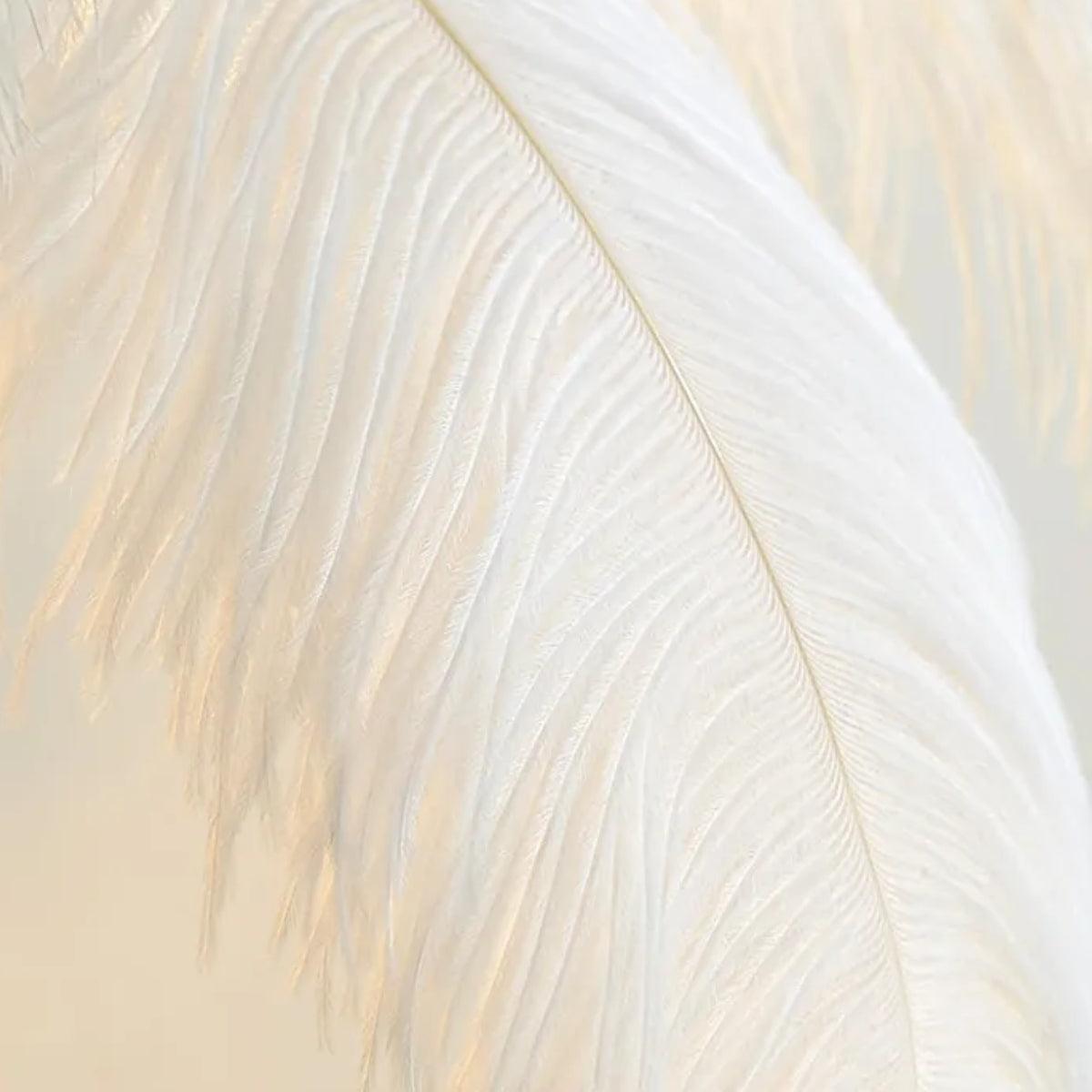 Transform Fluffy Ostrich Leg Feathered Floor Lamp