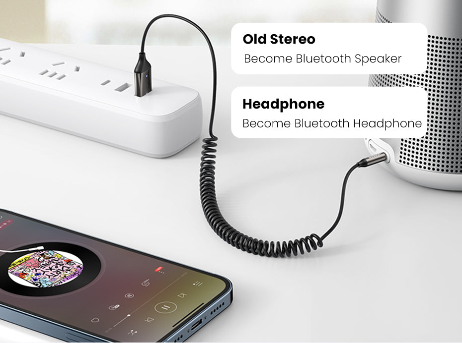 Auxiliary Bluetooth Adapter for Wireless Audio Streaming