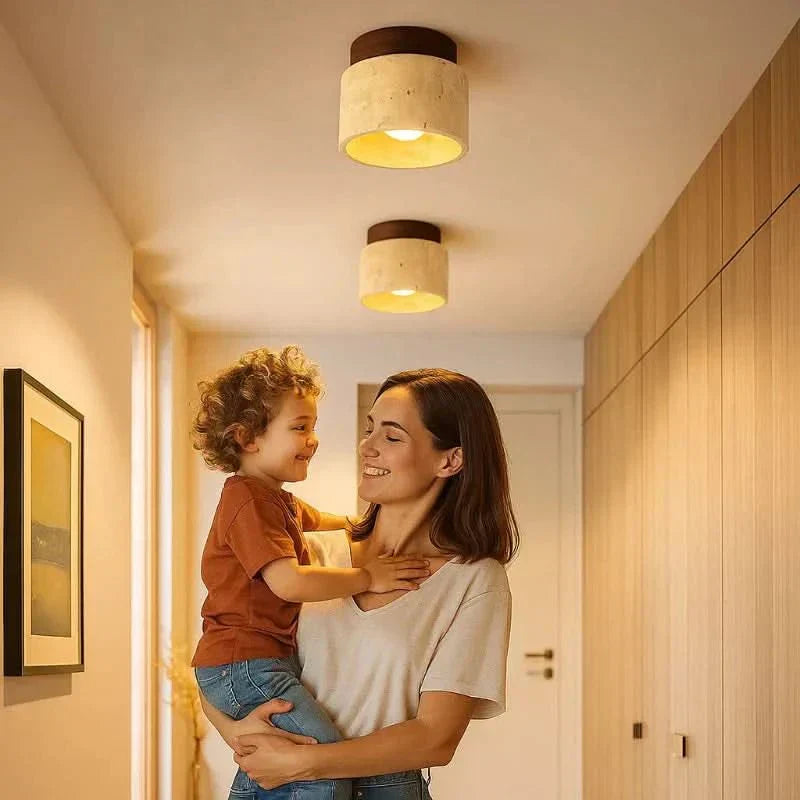 Serenity Oak LED Ceiling Light – Embrace Tranquil Living