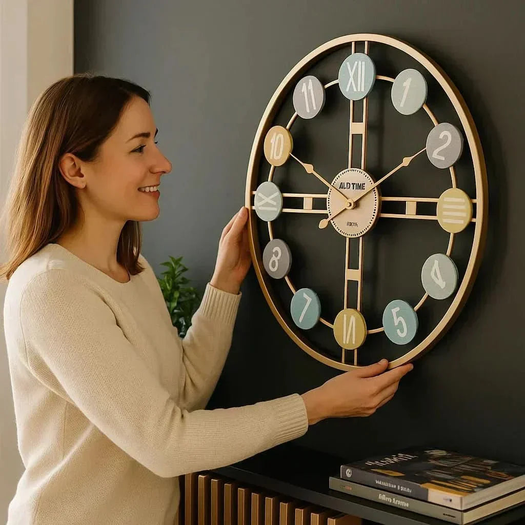TranquilTime Silent Wall Clock for a Calm Home Atmosphere