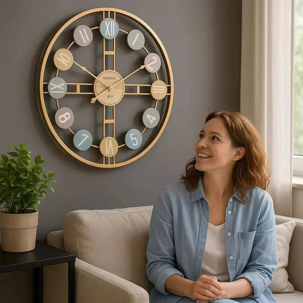 TranquilTime Silent Wall Clock for a Calm Home Atmosphere