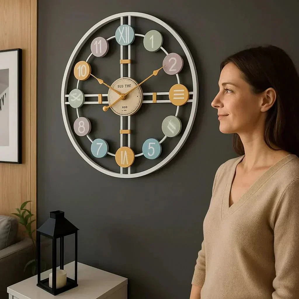 TranquilTime Silent Wall Clock for a Calm Home Atmosphere