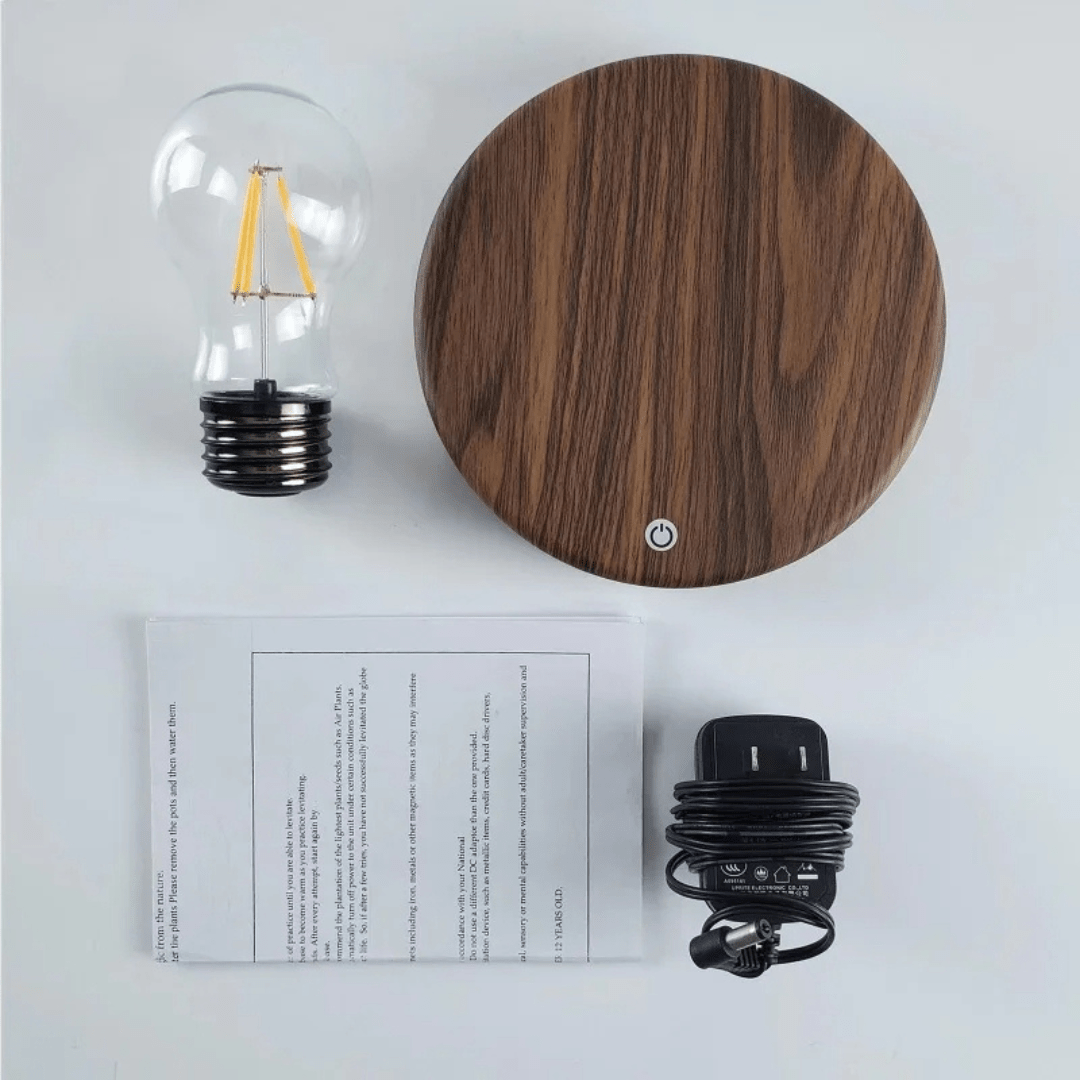 Levitating LED Light with Touch Activation and Sleek Design