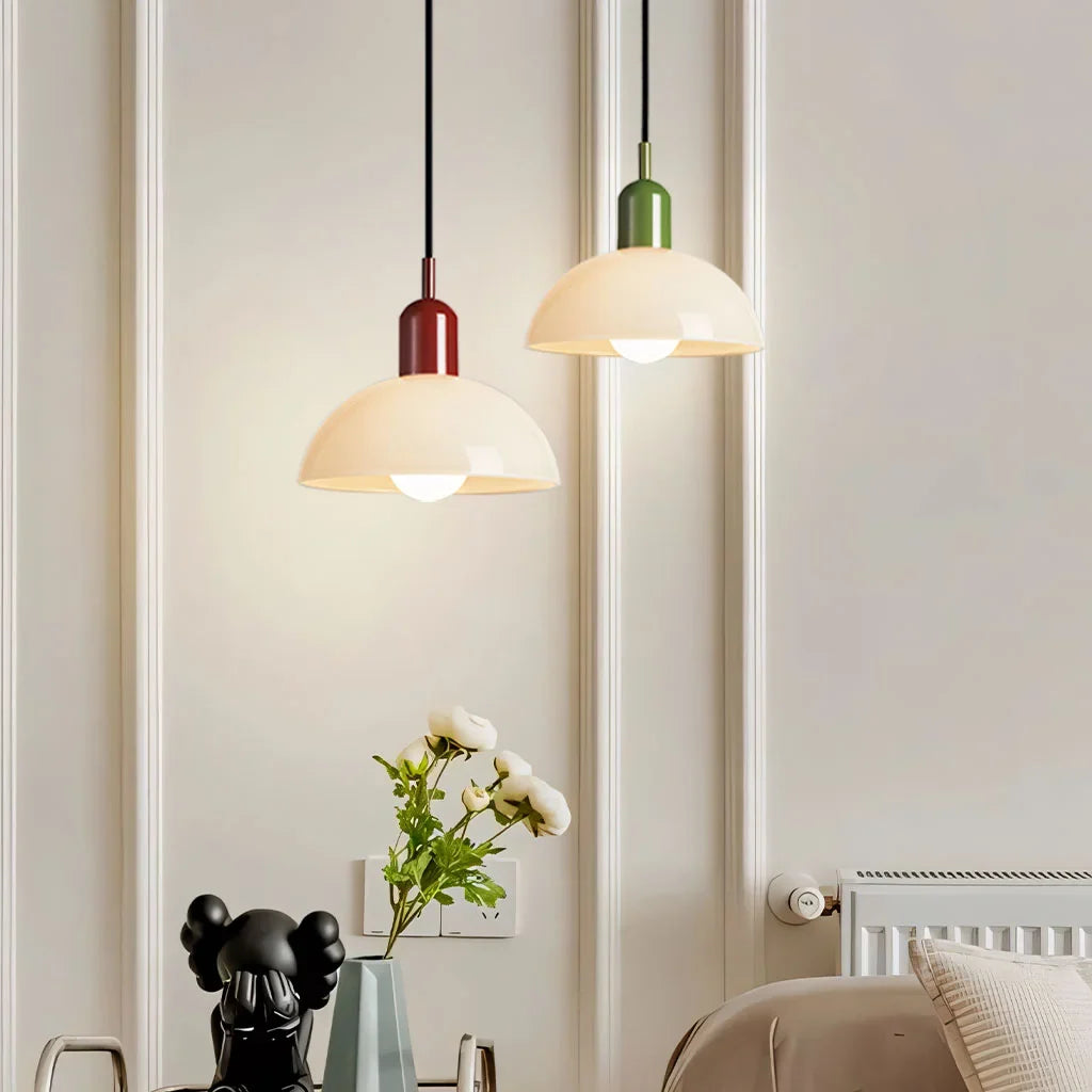 Colorful Bowl Pendant Light Taavita
