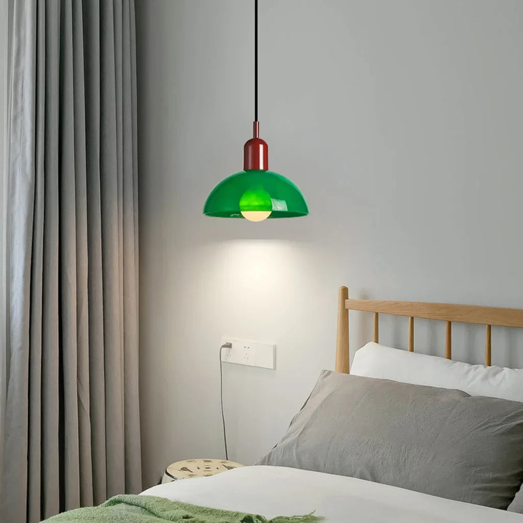 Colorful Bowl Pendant Light Taavita