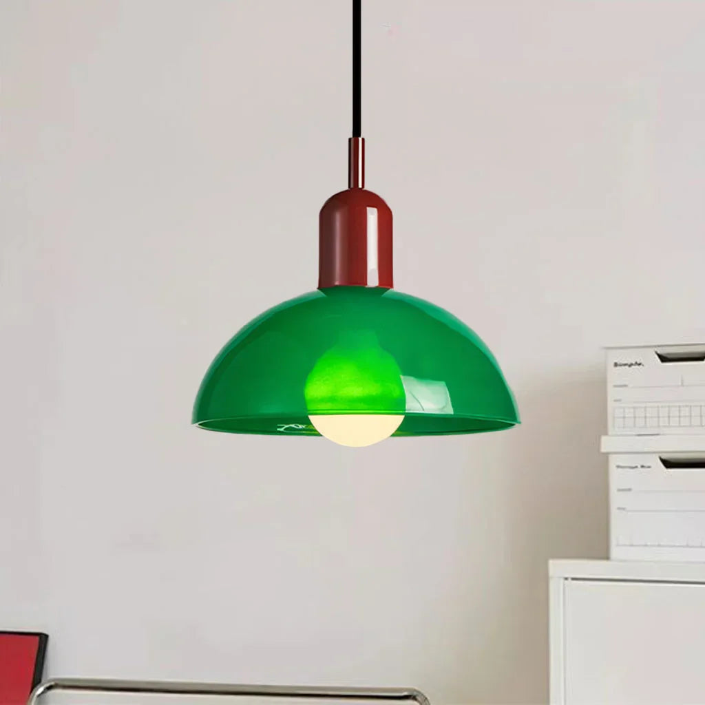 Colorful Bowl Pendant Light Taavita