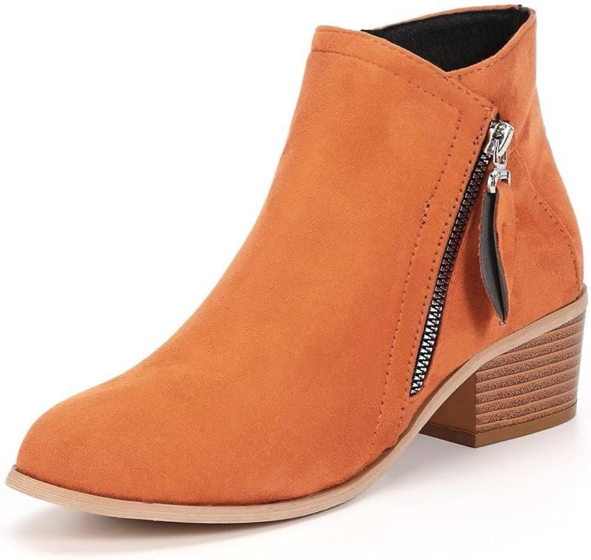 Women’s Ankle Boots | Orthopedic Support & PU Leather | Side Zipper Closure | Comfortable Fit