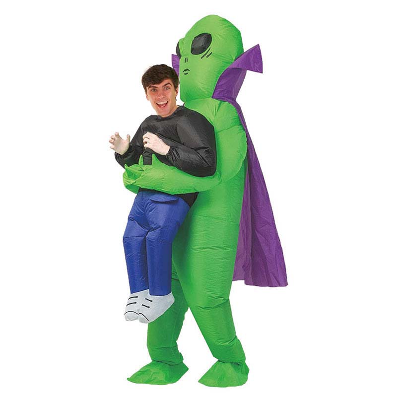 Inflatable Alien Costume with Crown Detail for Halloween Parties