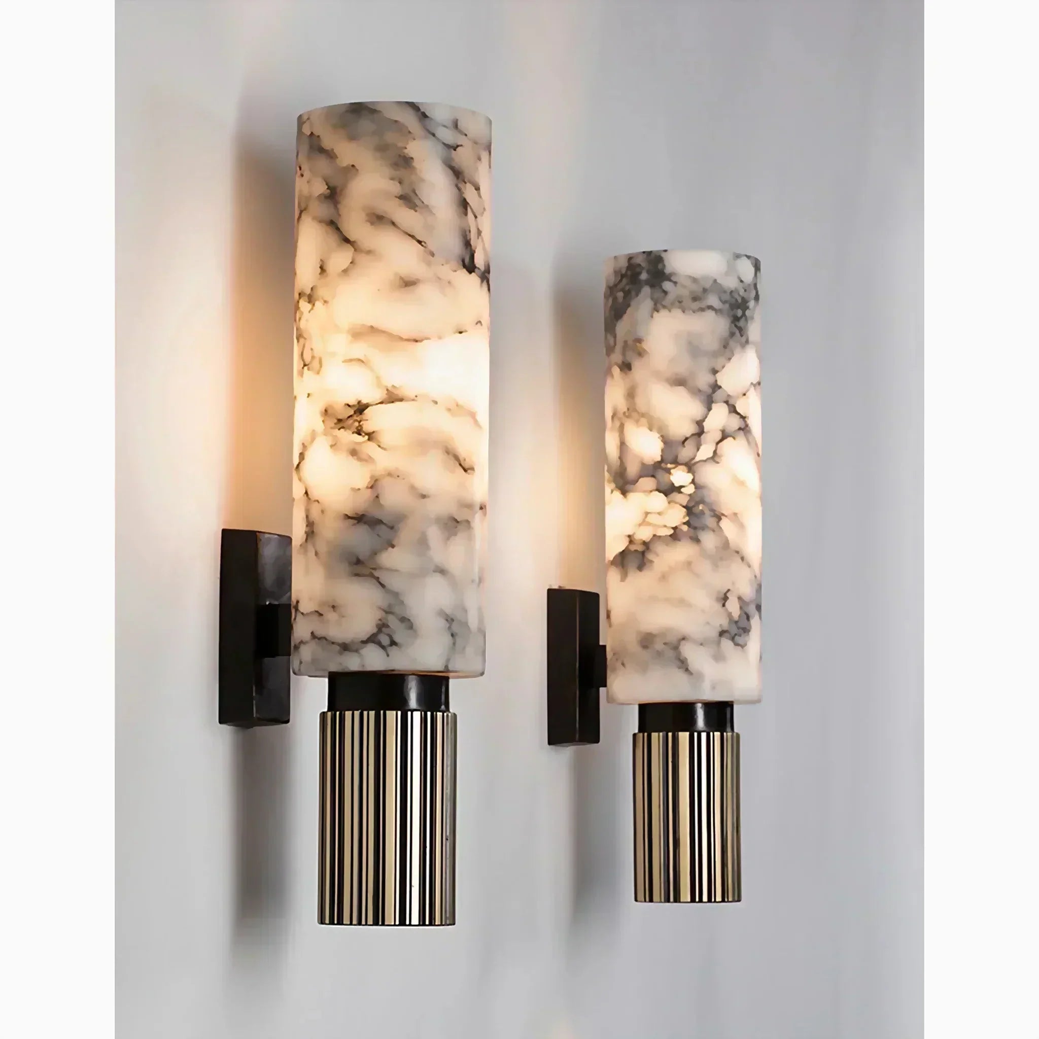 Luxura Marble Wall Sconce for Elegant Home Illumination