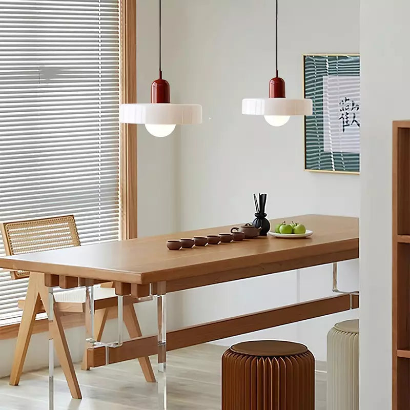 Pendant Lamp | Bauhaus Stained Glass Design | Glass Material | Adjustable Suspension