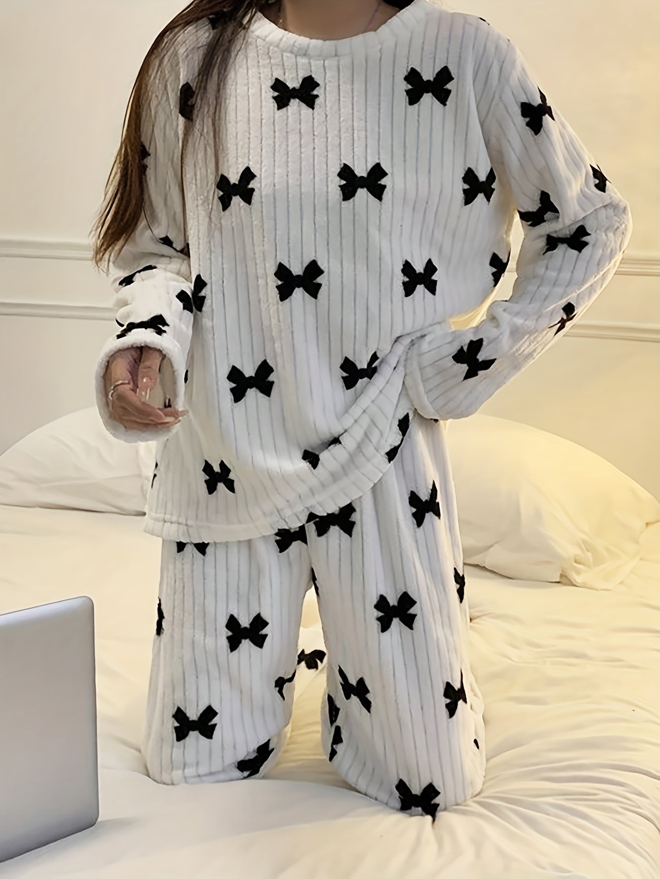 Women's Pajama Set | Long Sleeve | Soft & Cozy Comfort | Polyester