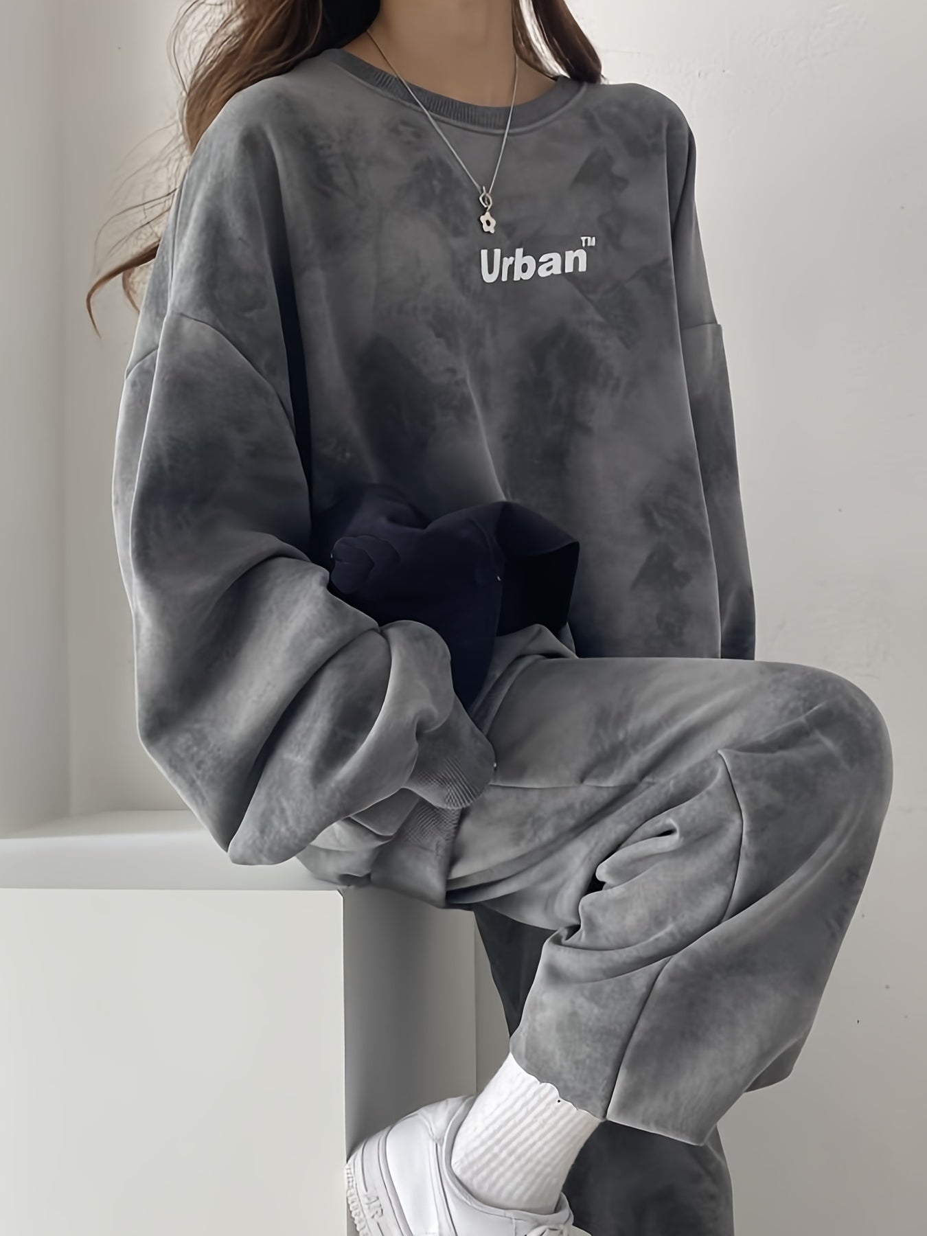 Plus-Size Lounge Set | Tie-Dye Print | Ultimate Comfort Fit | Polyester