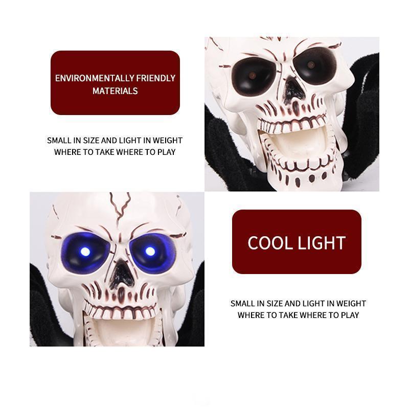Remote Control Halloween Skeleton Spider with Glowing LED Eyes