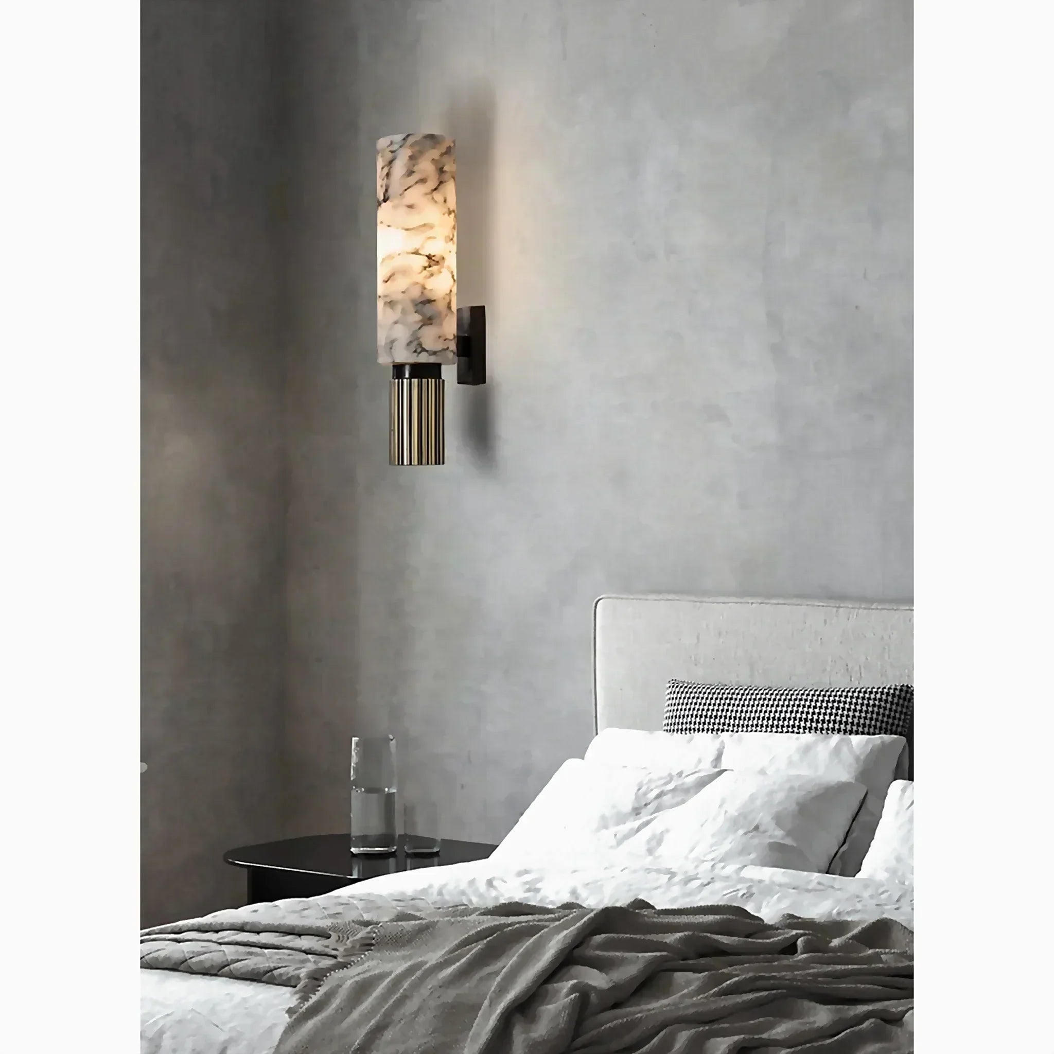 Luxura Marble Wall Sconce for Elegant Home Illumination