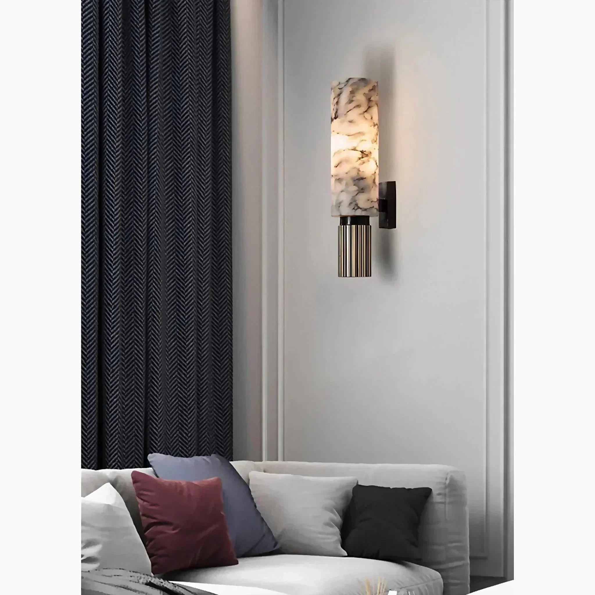 Luxura Marble Wall Sconce for Elegant Home Illumination