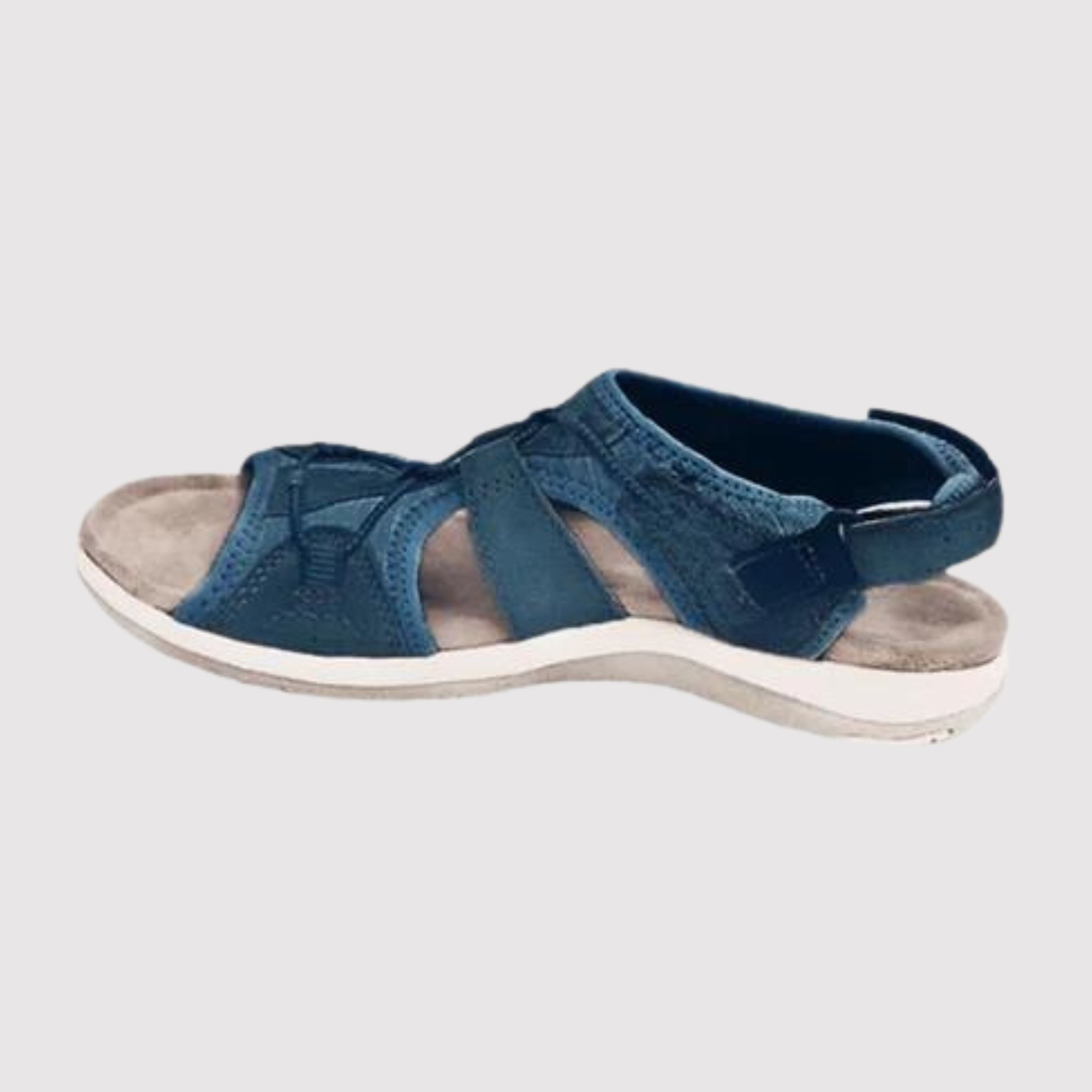 Women’s Orthopedic Adjustable Sandals | Contoured Footbed & Multi-Strap Closure | Non-Slip Rubber Sole | Comfortable Support for Walking and Standing