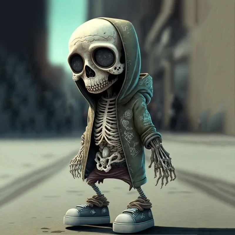 Halloween Resin Skeleton Figure Decorative Home Accent