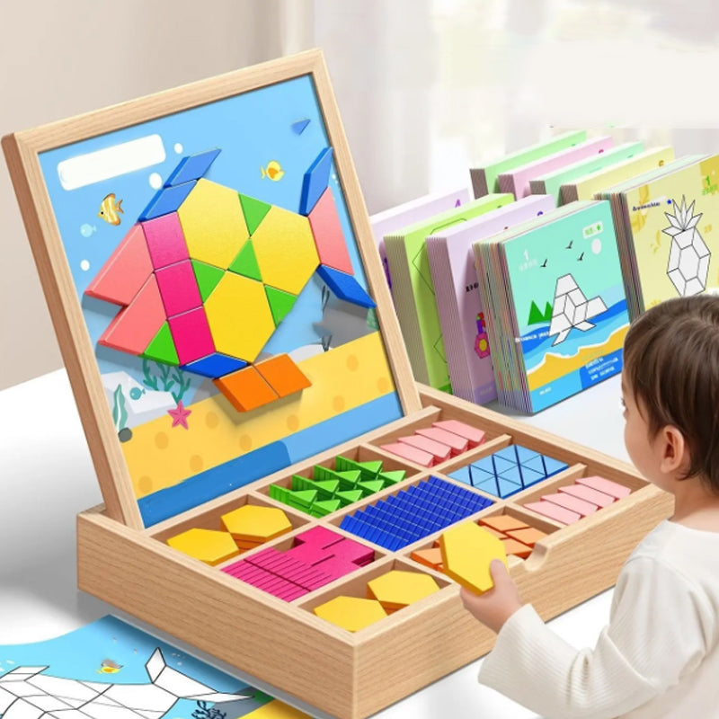 Magnetic Eco-Friendly Building Blocks with Design Cards