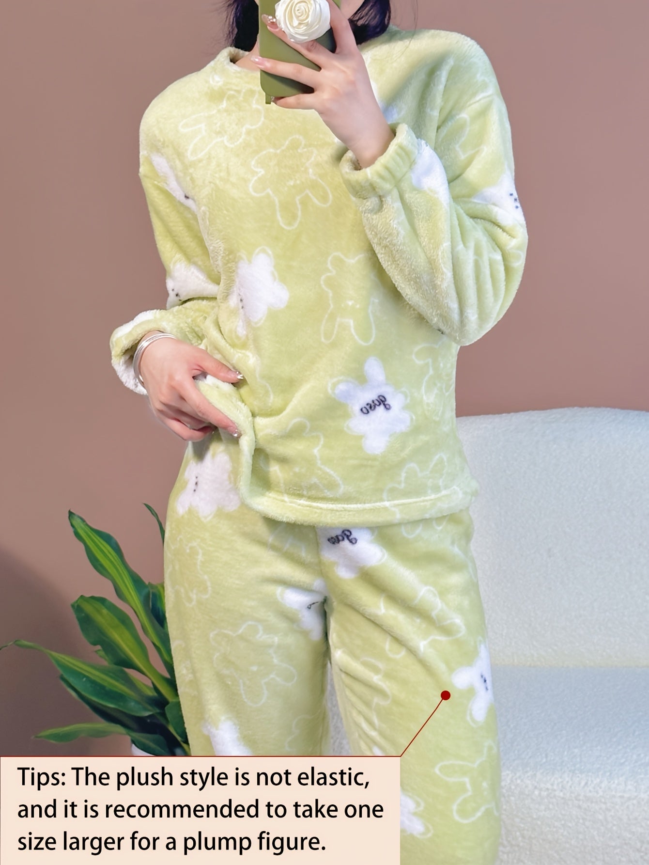 Women's Pajama Set | Floral Print | Soft Stretchy Comfort | Polyester