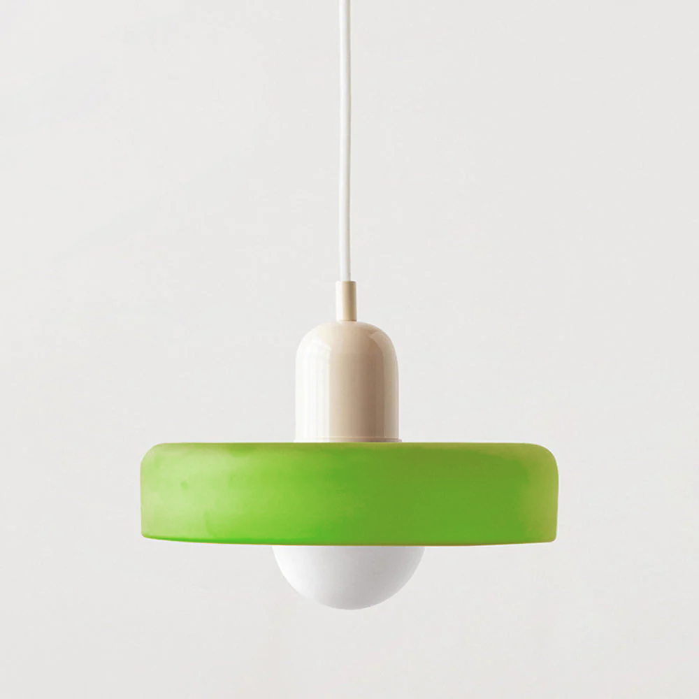 Pendant Lamp | Bauhaus Stained Glass Design | Glass Material | Adjustable Suspension