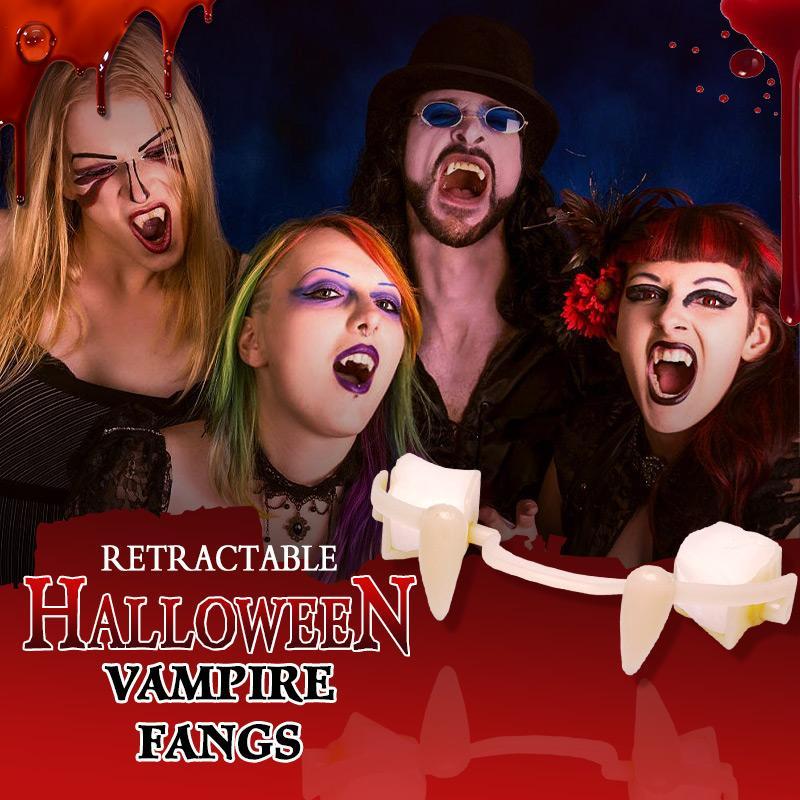 Retractable Halloween Vampire Fangs for Realistic Costume Look