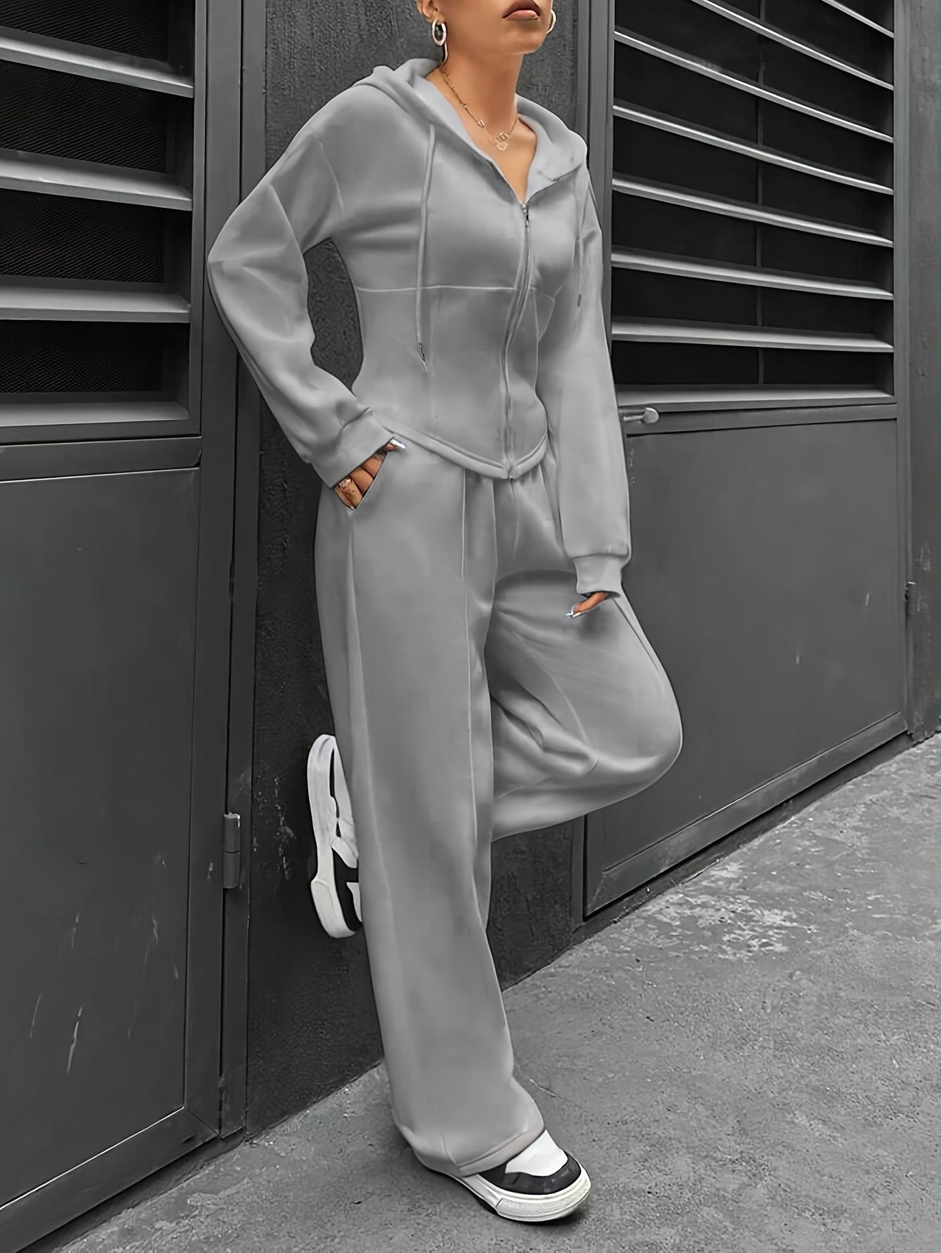 Hoodie and Sweatpants Set | Lightweight | Comfortable Everyday Wear | Polyester