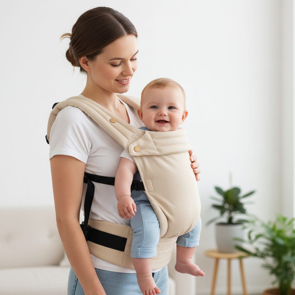 Ergonomic Toddler Carrier with Customizable Fit for Parents