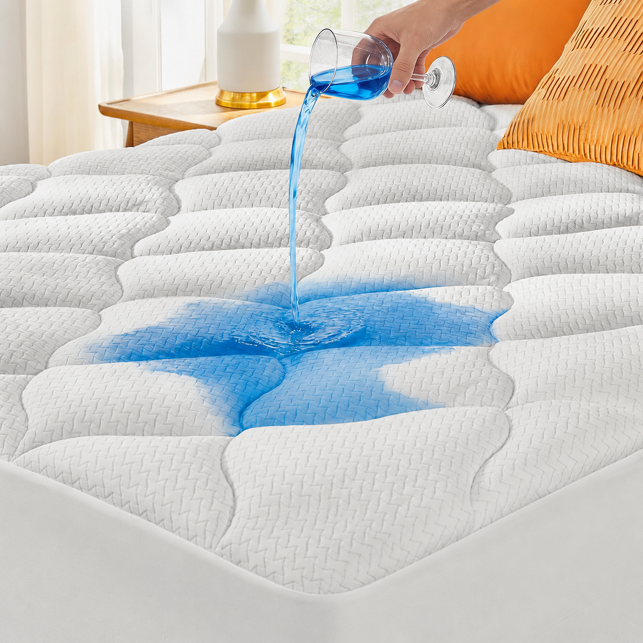 Waterproof Mattress Protector with Deep Pocket - Breathable and Silent