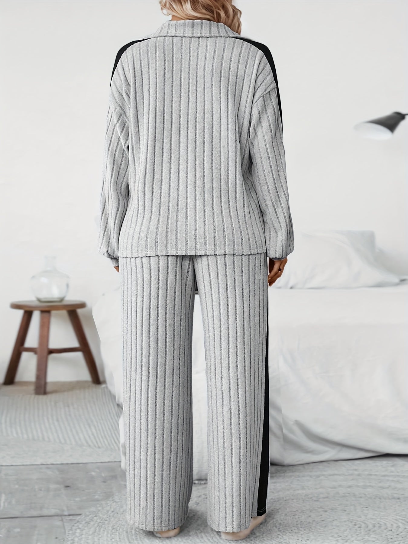 Plus Size Two-Piece Set | Stretchy Fit | Comfortable Everyday Wear | Polyester