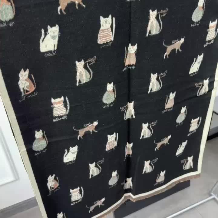 Animal Print Scarf | Double-Sided | Soft and Warm Comfort | Polyester