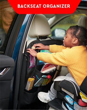 Dual Pack of Car Seat Storage Organizers with Tablet Holder