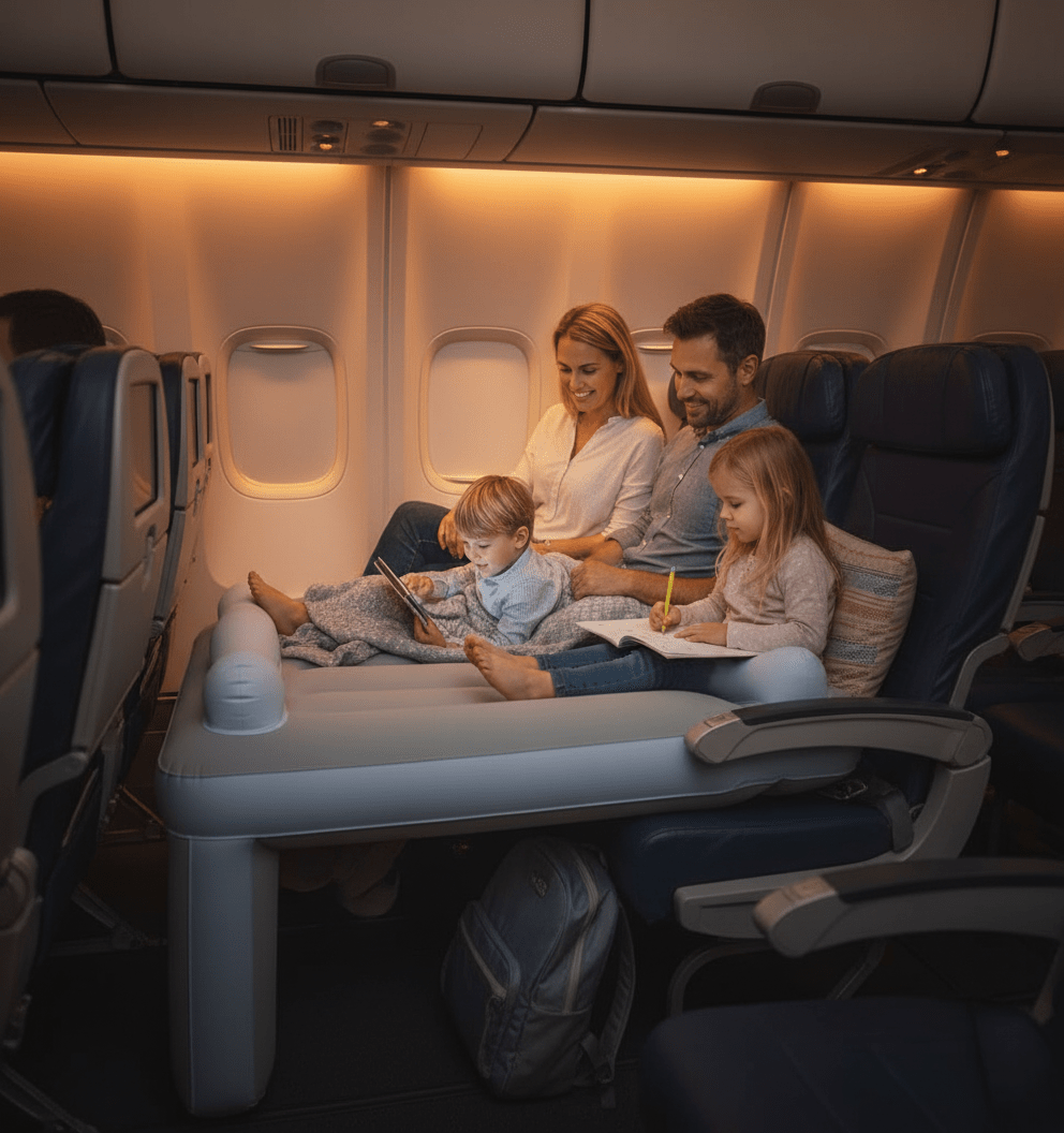 SkyHaven Travel Bed for Toddlers – Cozy Airplane Companion