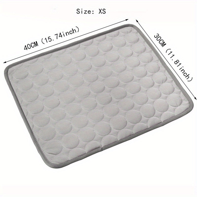 Cooling Mat for Dogs And Cats: Breathable, Washable Pet Bed with Polyester Fiber Filling, Ideal for Summer, Car Seat And Small House Covers, Dog Cooling Mat