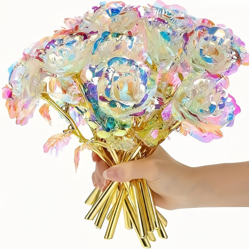 Vibrant Faux Rose Arrangement for Mother’s Day and Home Decor